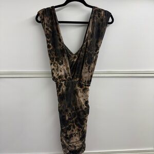 PrettyLittleThing Black Satin Dress